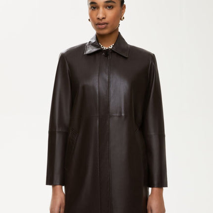 iBlues Domino leather coat (brown & black available)