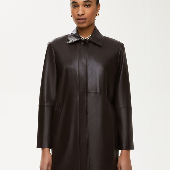 iBlues Domino leather coat (brown & black available)