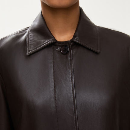 iBlues Domino leather coat (brown & black available)