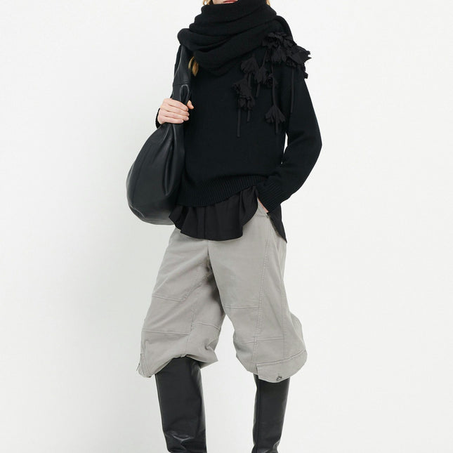 High Never-End knit jumper with flower motif