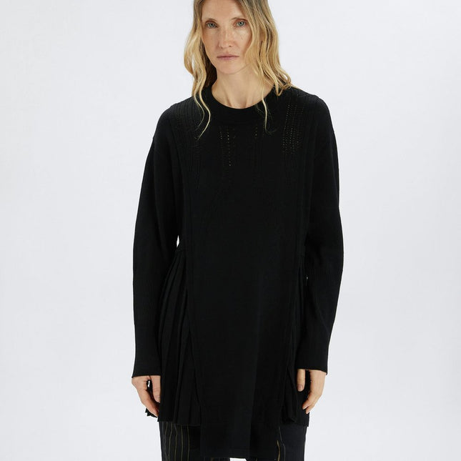 HIGH Repose pleated jumper