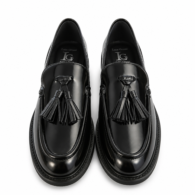 Luca Gossi Slim Loafer – Black