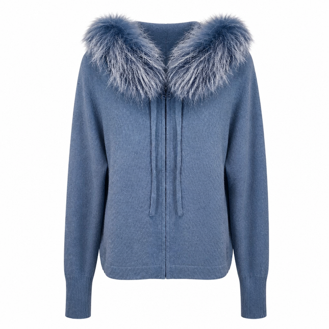 Dom Goor Fur Sweater - Blue