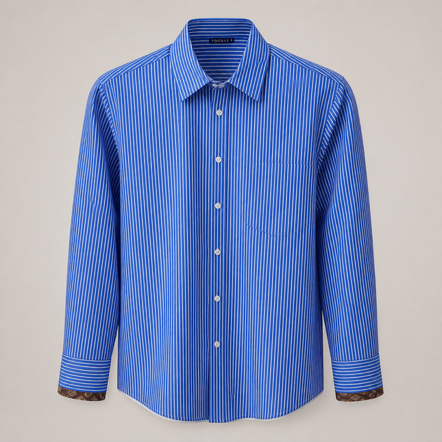 Rosso35 Stripe Shirt
