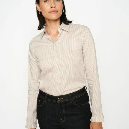 Mos Mosh Mattie Stripe Shirt – Safari