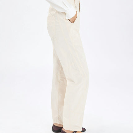 High Pulsate Cotton Trousers beige