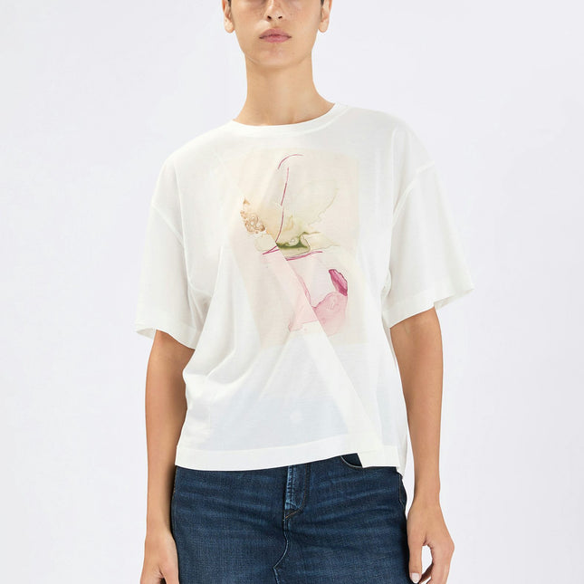 High Fronthy T-Shirt with print panel