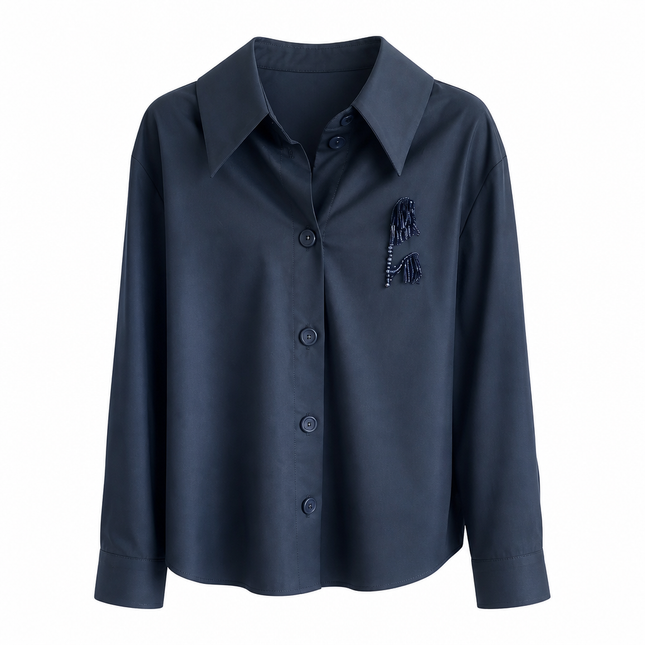 Exquise Jewel Shirt - Black