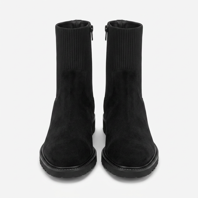 Luca Grossi Suede Ankle Boot – Black