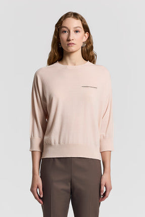 Peserico A99061F18K wool Knit Blush Pink