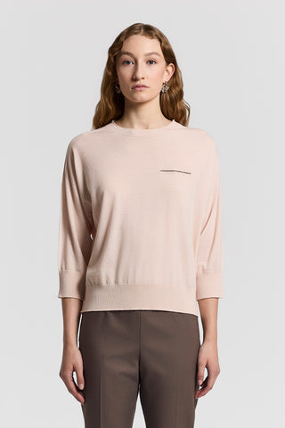 Peserico A99061F18K wool Knit Blush Pink