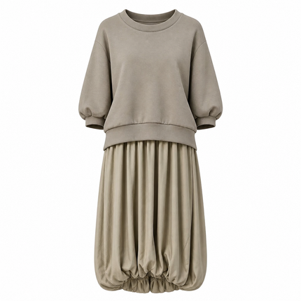 MeiMeiJ Blouse with Dress – LODEN GREEN