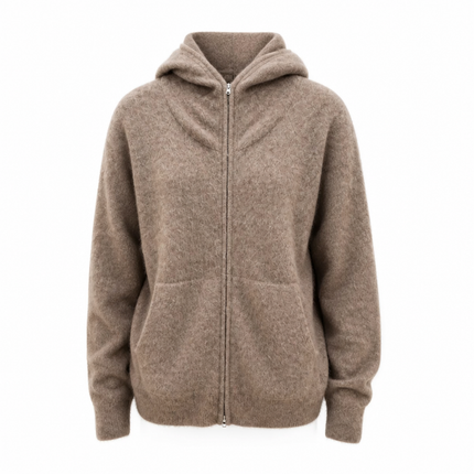 Estheme Zip Knit – Latte