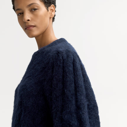 SOFT GOAT alpaca short puff sleeve knit