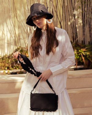 August Night Micro frill crossbody bag