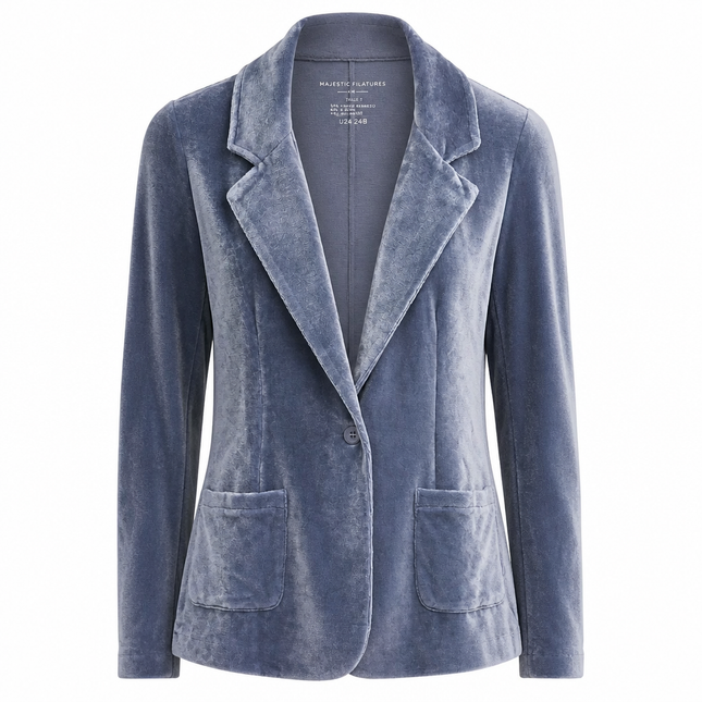 Majestic Veste 1 Botton – Windy Blue