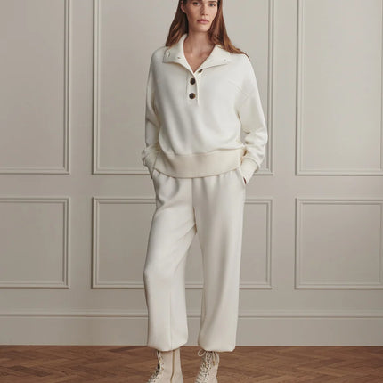 Varley Bronia Button Placket Sweat – Pristine