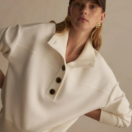 Varley Bronia Button Placket Sweat – Pristine