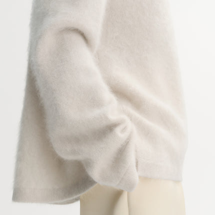SOFT GOAT brushed cashmere collar knit