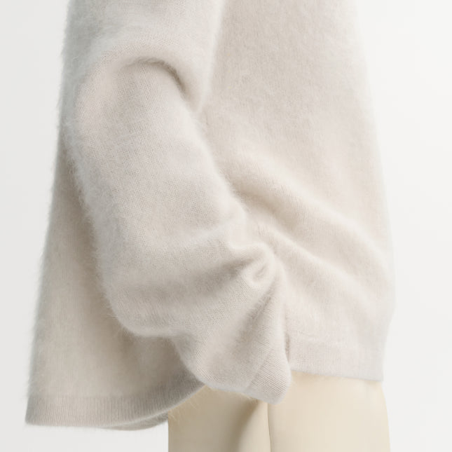 SOFT GOAT brushed cashmere collar knit
