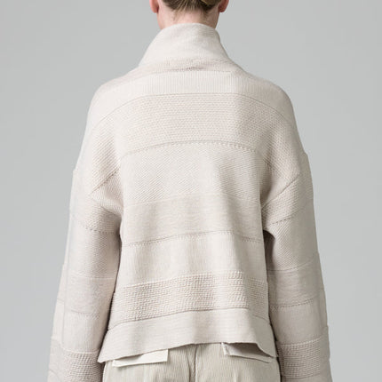 Transit CFDTRB14490 knit zip jacket beige