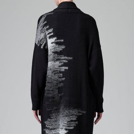 Transit CFDTRB15501 long knit cardi with back detail