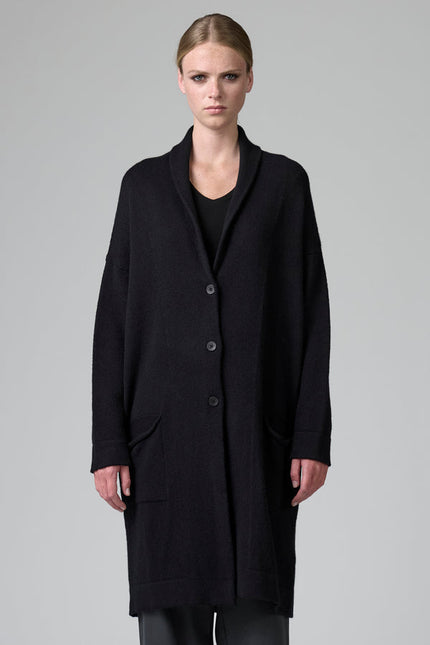 Transit CFDTRB15501 long knit cardi with back detail