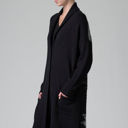 Transit CFDTRB15501 long knit cardi with back detail