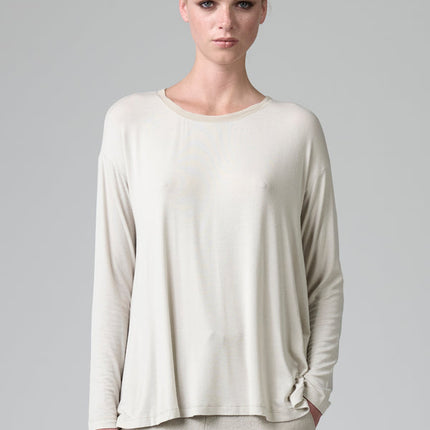 Transit CFDTRBI183 flared fit long sleeve t-shirt