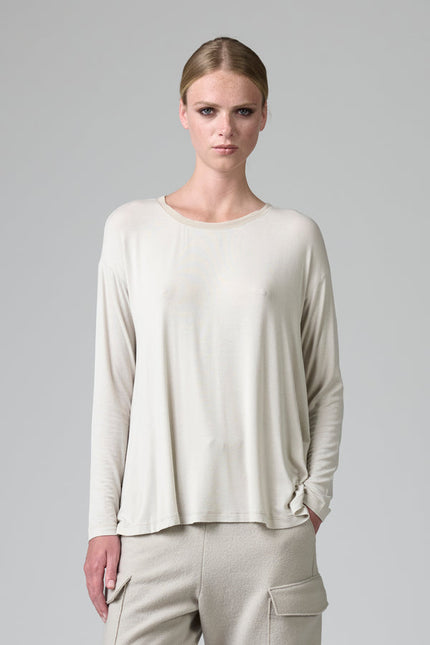 Transit CFDTRBI183 flared fit long sleeve t-shirt