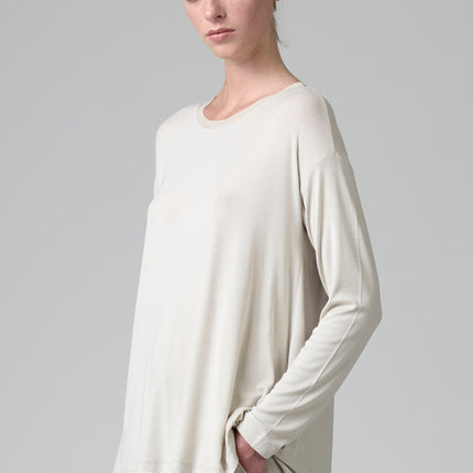 Transit CFDTRBI183 flared fit long sleeve t-shirt