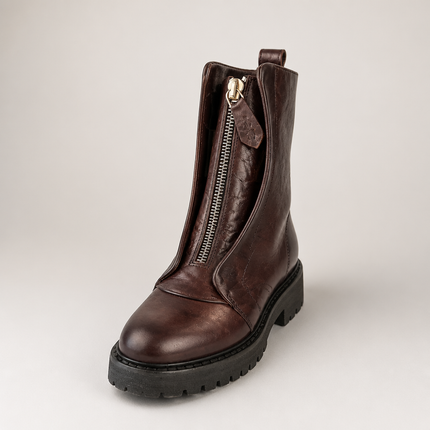 Patrizia Bonfanti Zip Boots – Duval Bordo