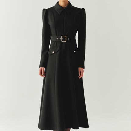 Exquise Bailee long belted dress