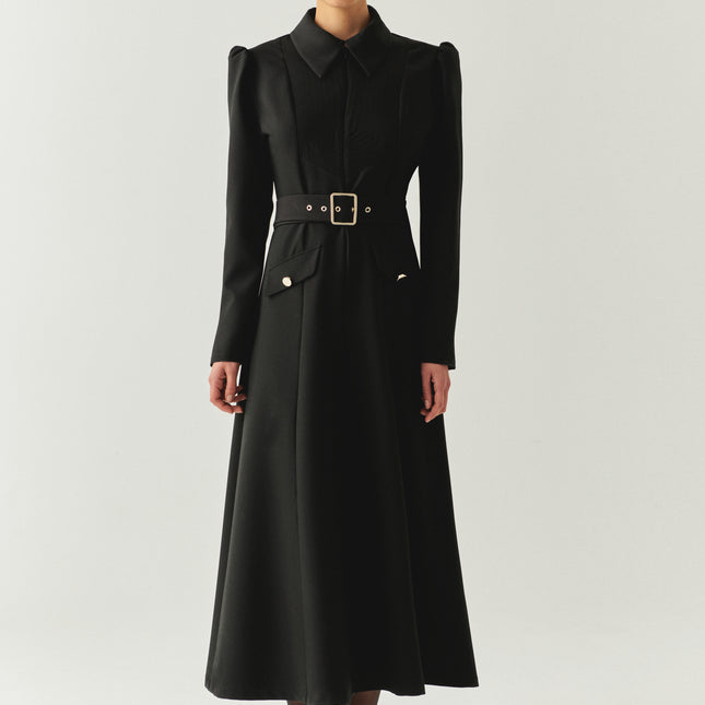Exquise Bailee long belted dress