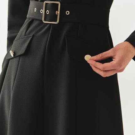 Exquise Bailee long belted dress
