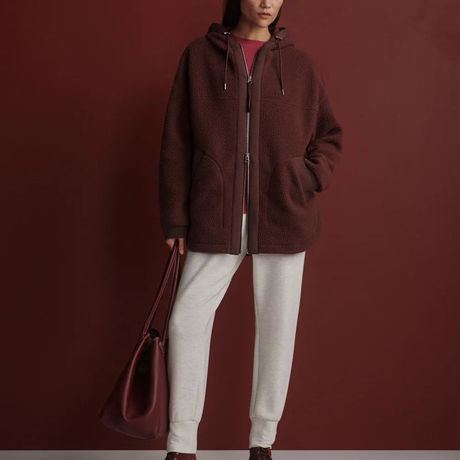 Varley Faye Relaxed Fleece – Mahogany