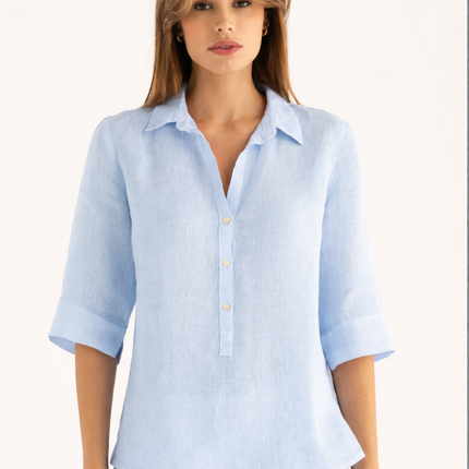 120 Lino W1PL5  Regular Fit Linen Shirt