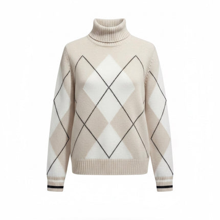 Gran Sasso Mock Jumper – Beige