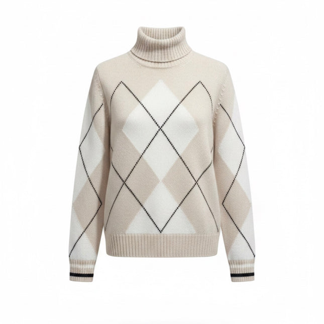 Gran Sasso Mock Jumper – Beige