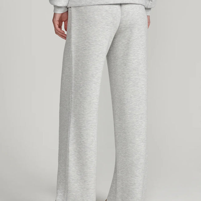 Varley Wide Leg Pant 30" – Light Grey Marl