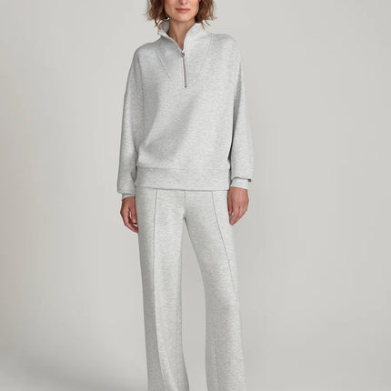Varley Wide Leg Pant 30" – Light Grey Marl