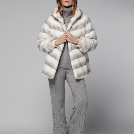 Max et Moi Mimi faux fur hooded jacket