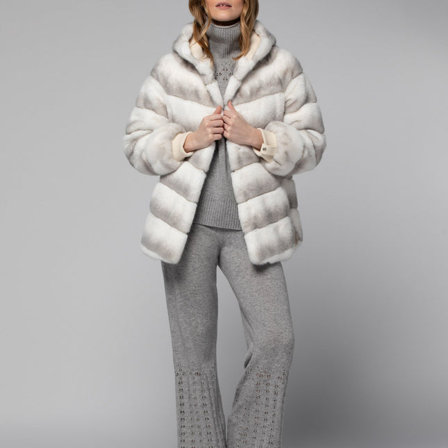 Max et Moi Mimi faux fur hooded jacket
