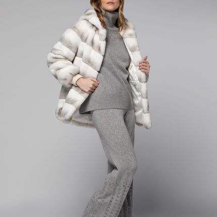 Max et Moi Mimi faux fur hooded jacket