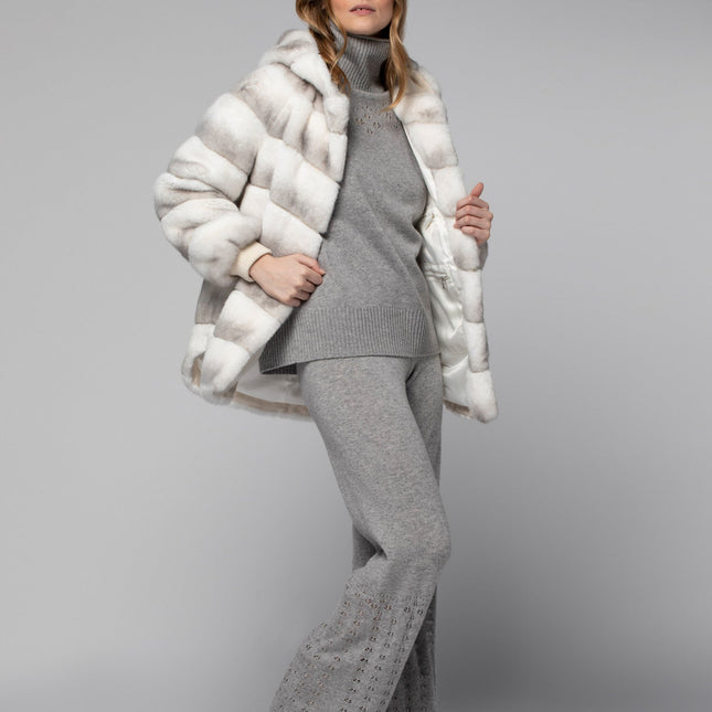 Max et Moi Mimi faux fur hooded jacket