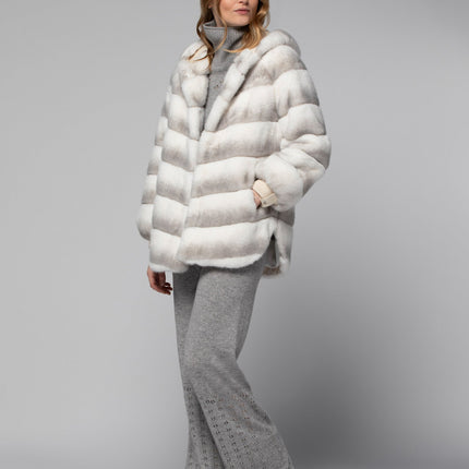 Max et Moi Mimi faux fur hooded jacket