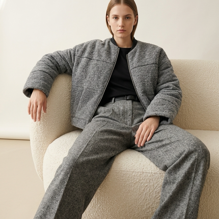 Transit Down Silk Jacket- Grey