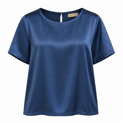 Purotatto Short Sleeves Blouse – Navy