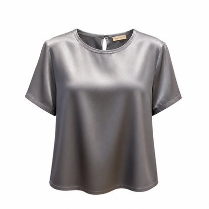 Purotatto Short Sleeves Blouse – Anthracite