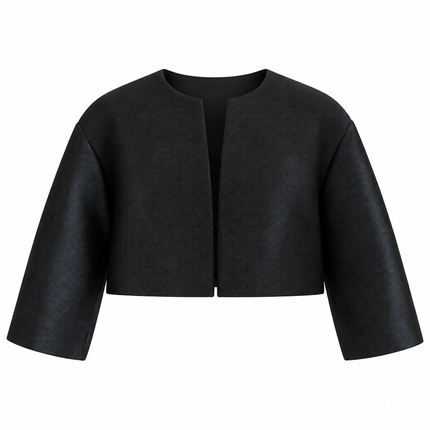 and Tate Eliza Crop Jacket - Black